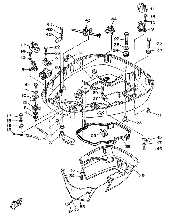 Bottom cowling