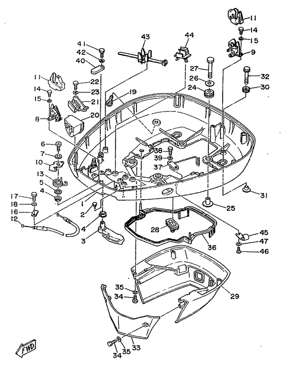 Bottom cowling