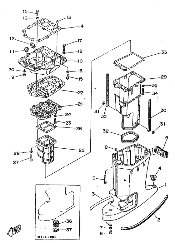 Upper casing