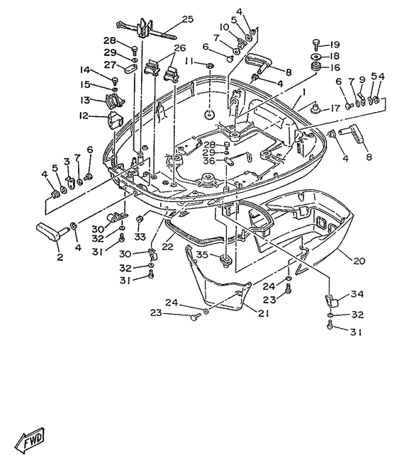 Bottom cowling