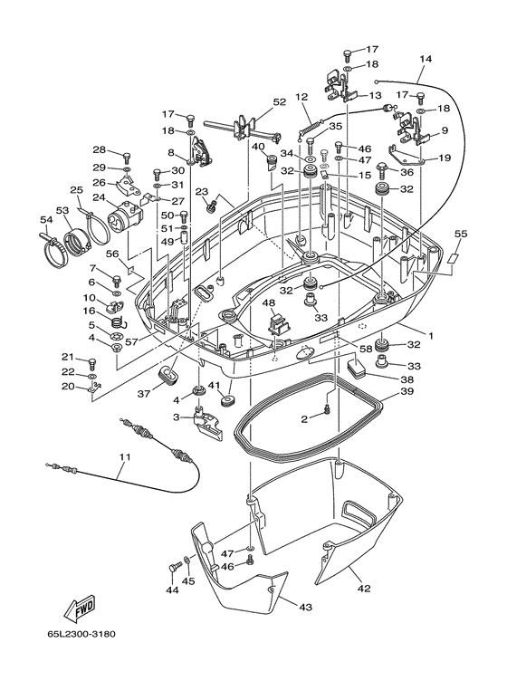 Bottom cowling