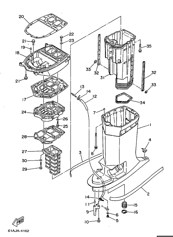 Upper casing