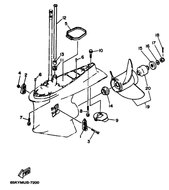 Lower casing привод