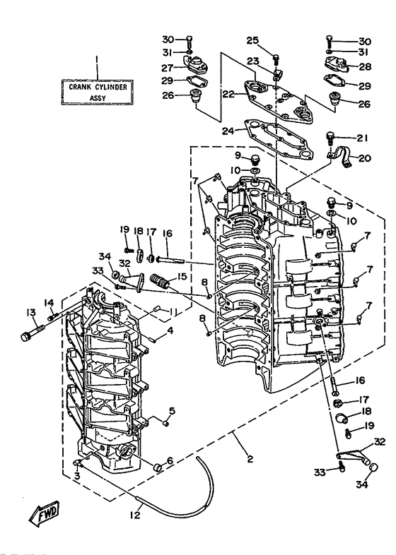 Cylinder. картер 1