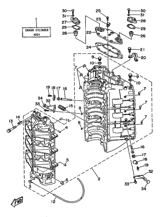 Cylinder. картер 1
