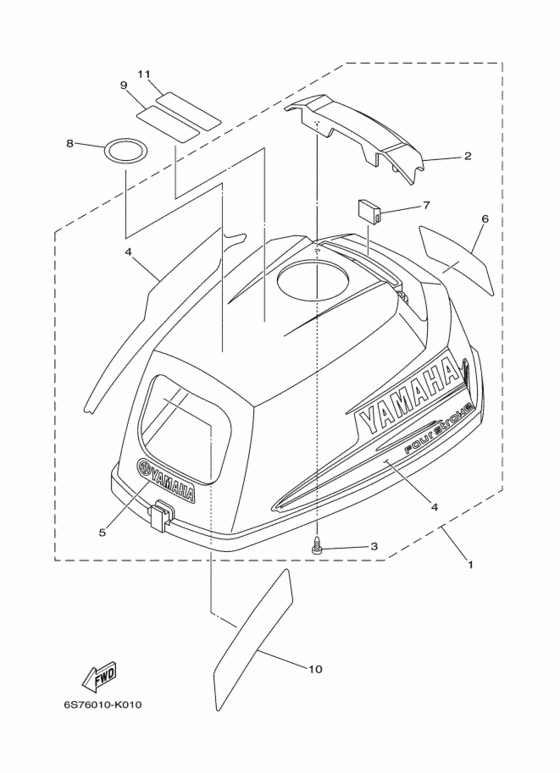 Top cowling в сборе