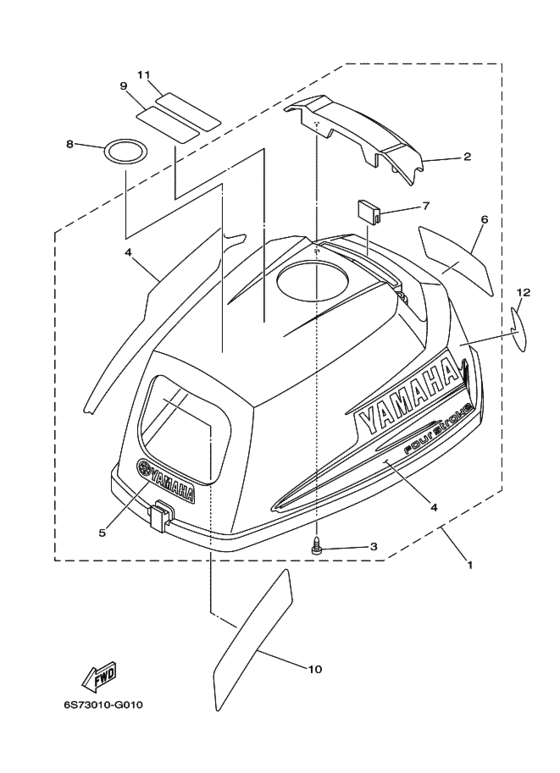 Top cowling в сборе