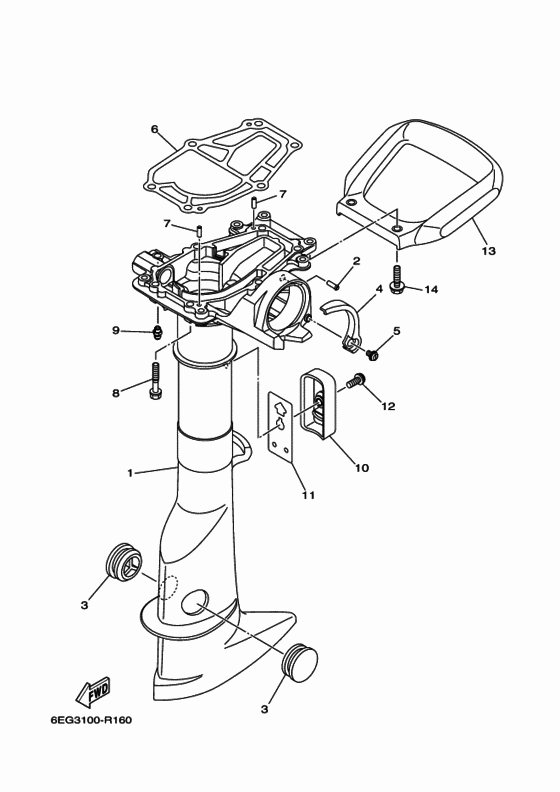 Upper casing