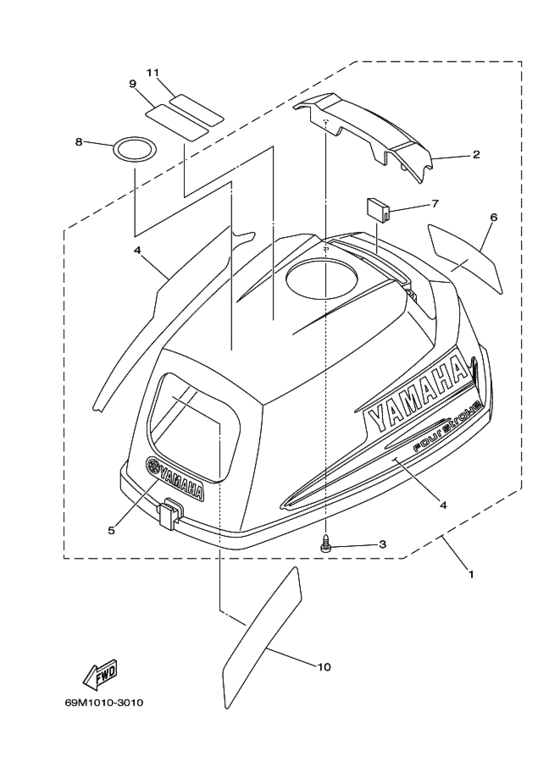Top cowling в сборе