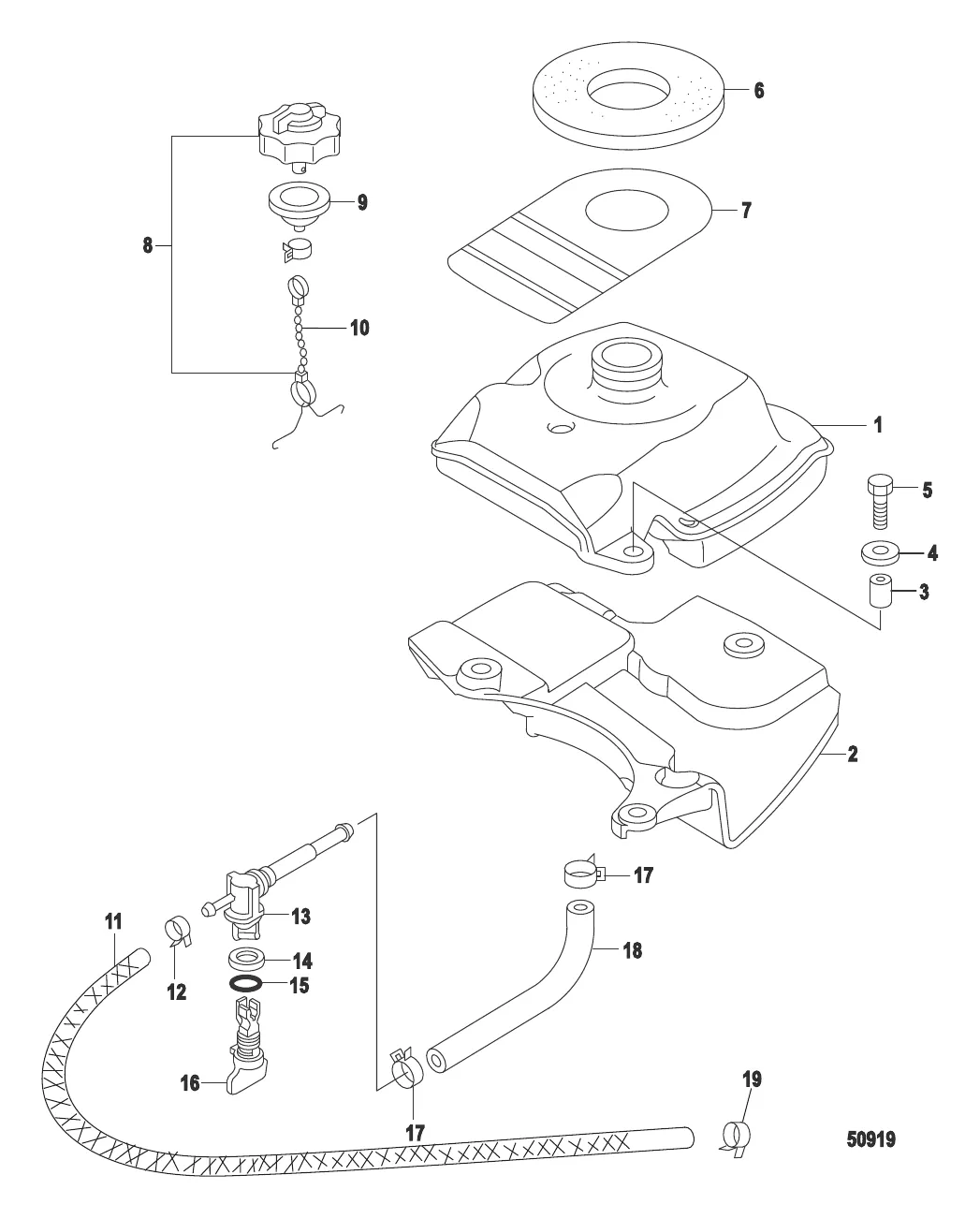 Fuel Tank EPA Models-Serial # 0R448033 and Up