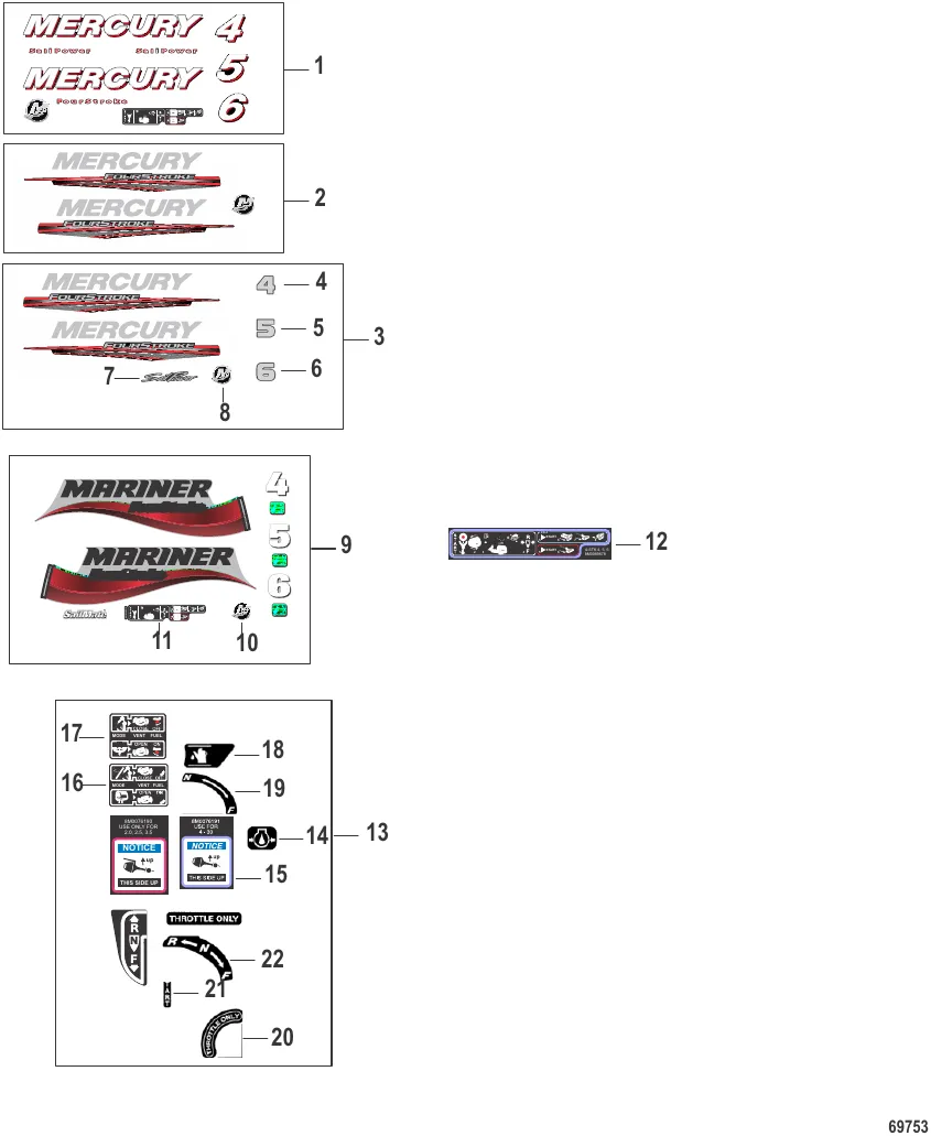 Decals Serial #0R991812 and Below