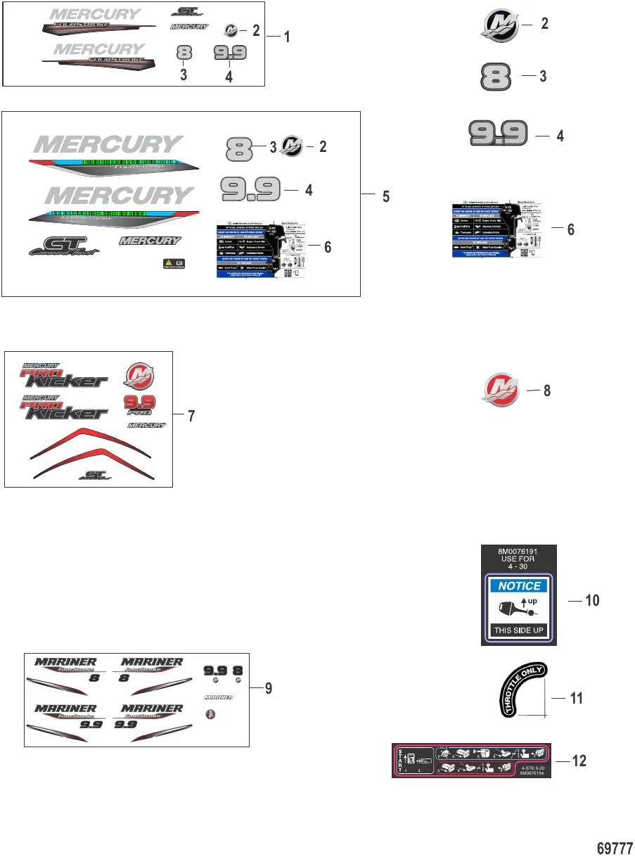 Decals SN 0R734916 and Up