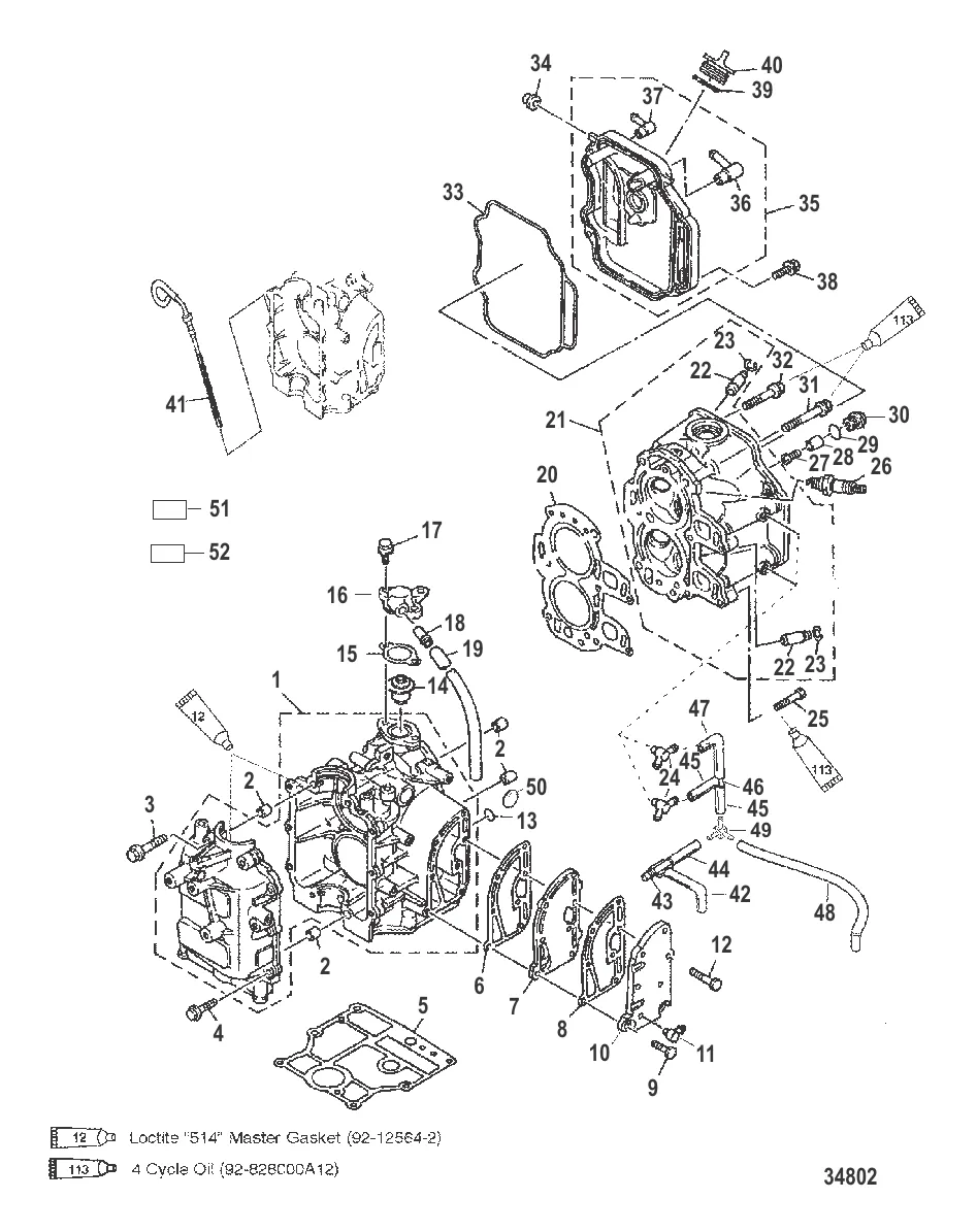 Cylinder Block and Crankcase