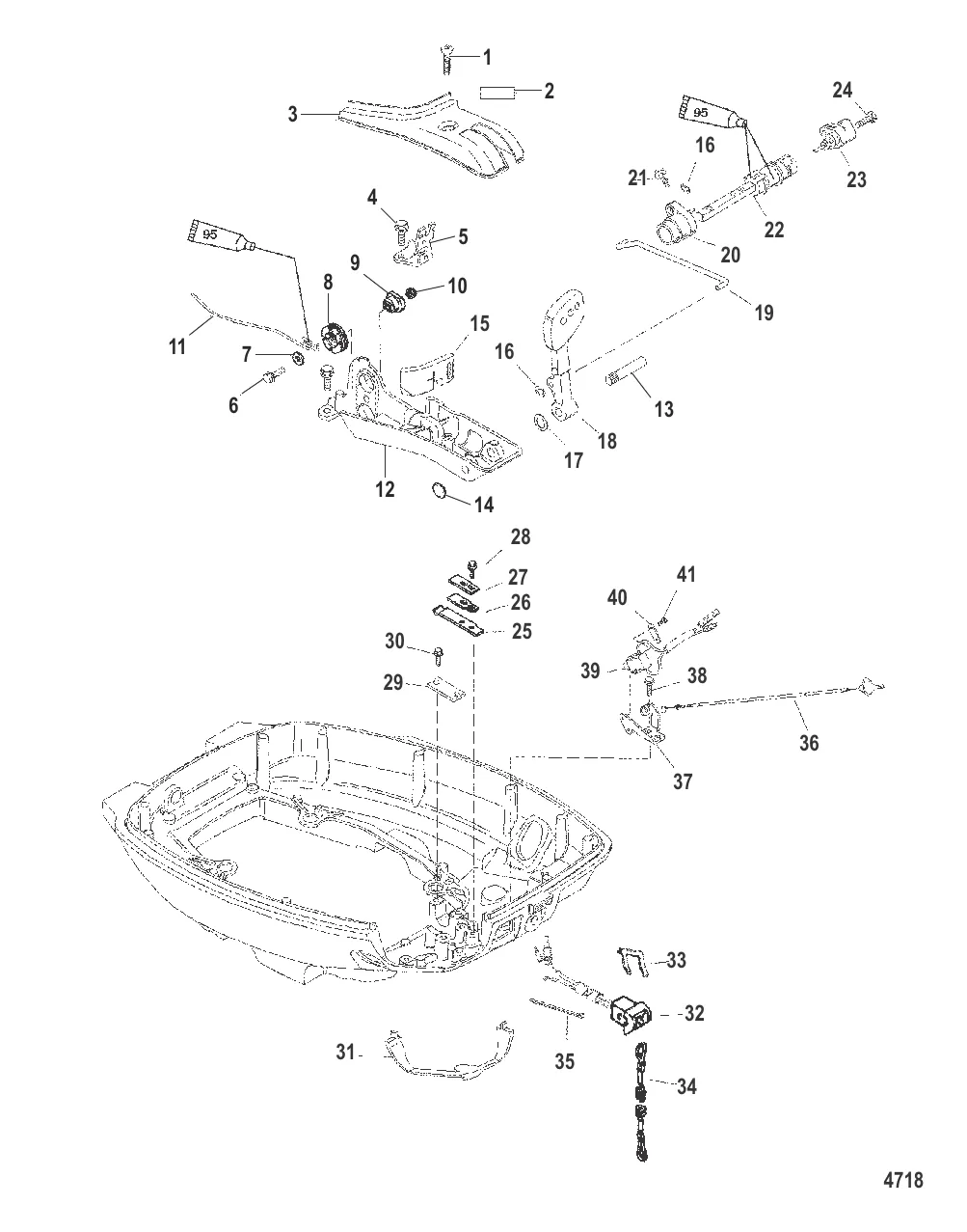 Throttle/Shift Linkage (Handle Models)