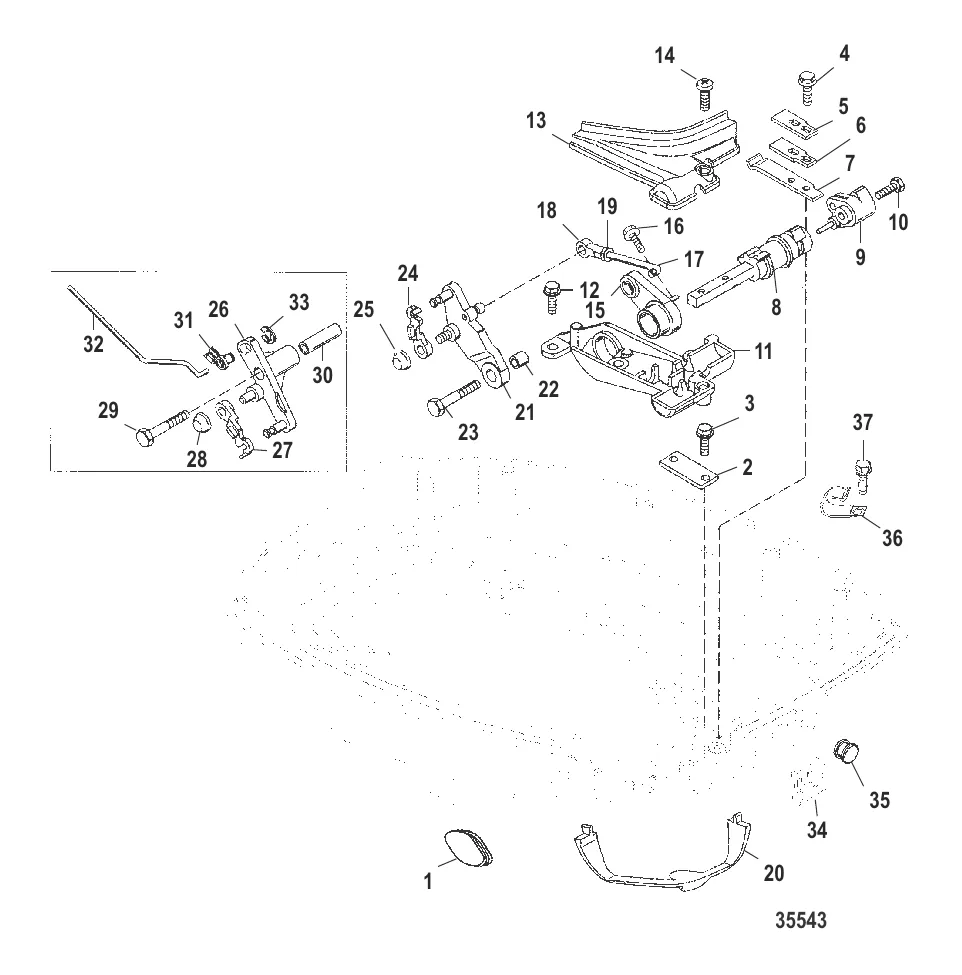 Throttle Linkage Non-Handle Models
