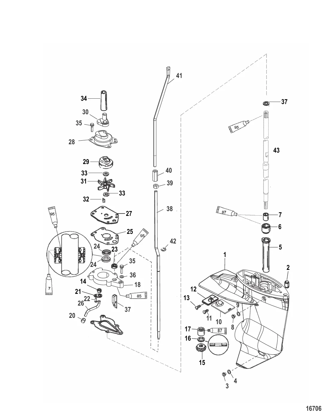 Gear Housing (Driveshaft)(2.00:1 Gear Ratio)(Non-Bigfoot)
