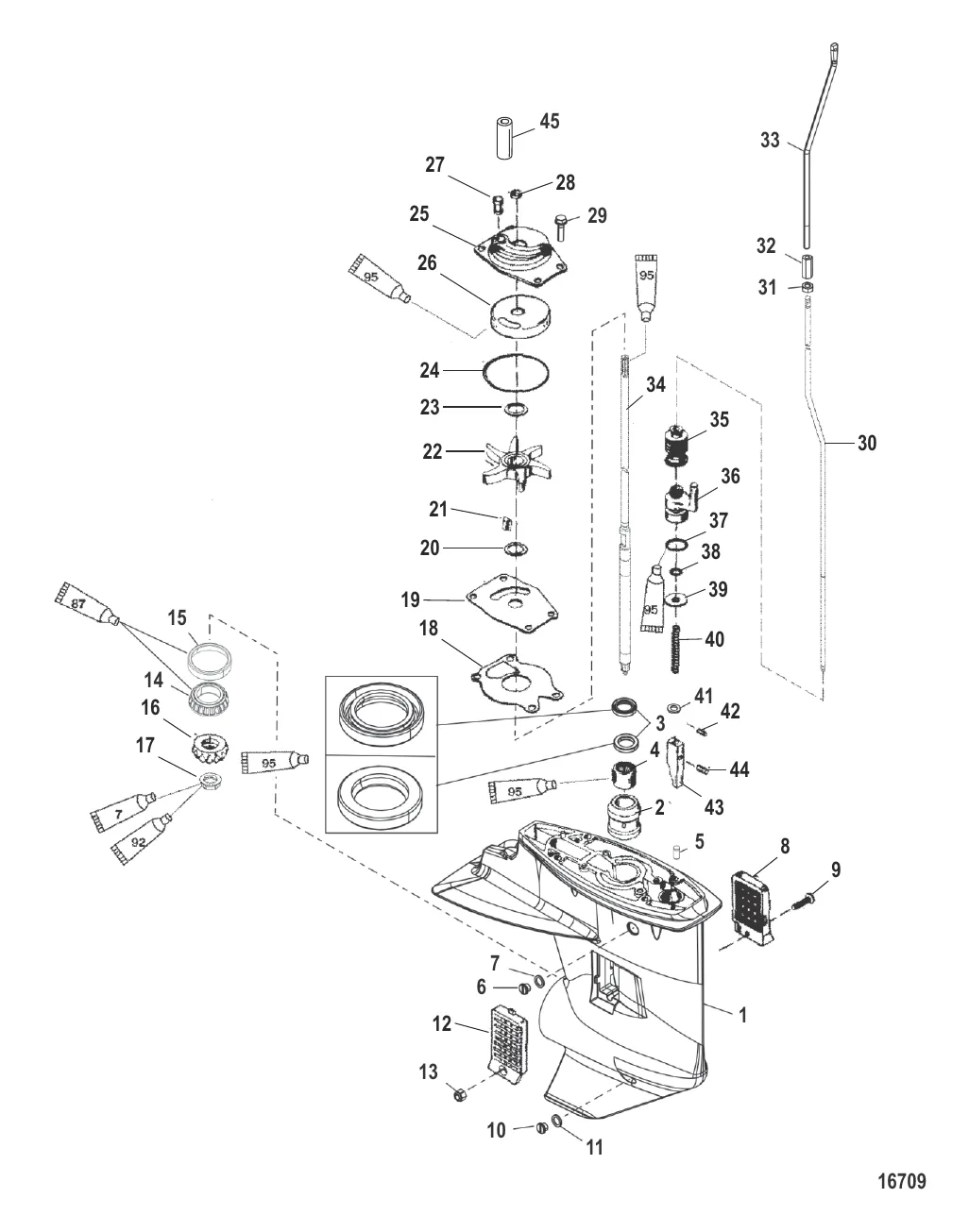 Gear Housing (Driveshaft)(2.42:1 Gear Ratio)(Bigfoot)