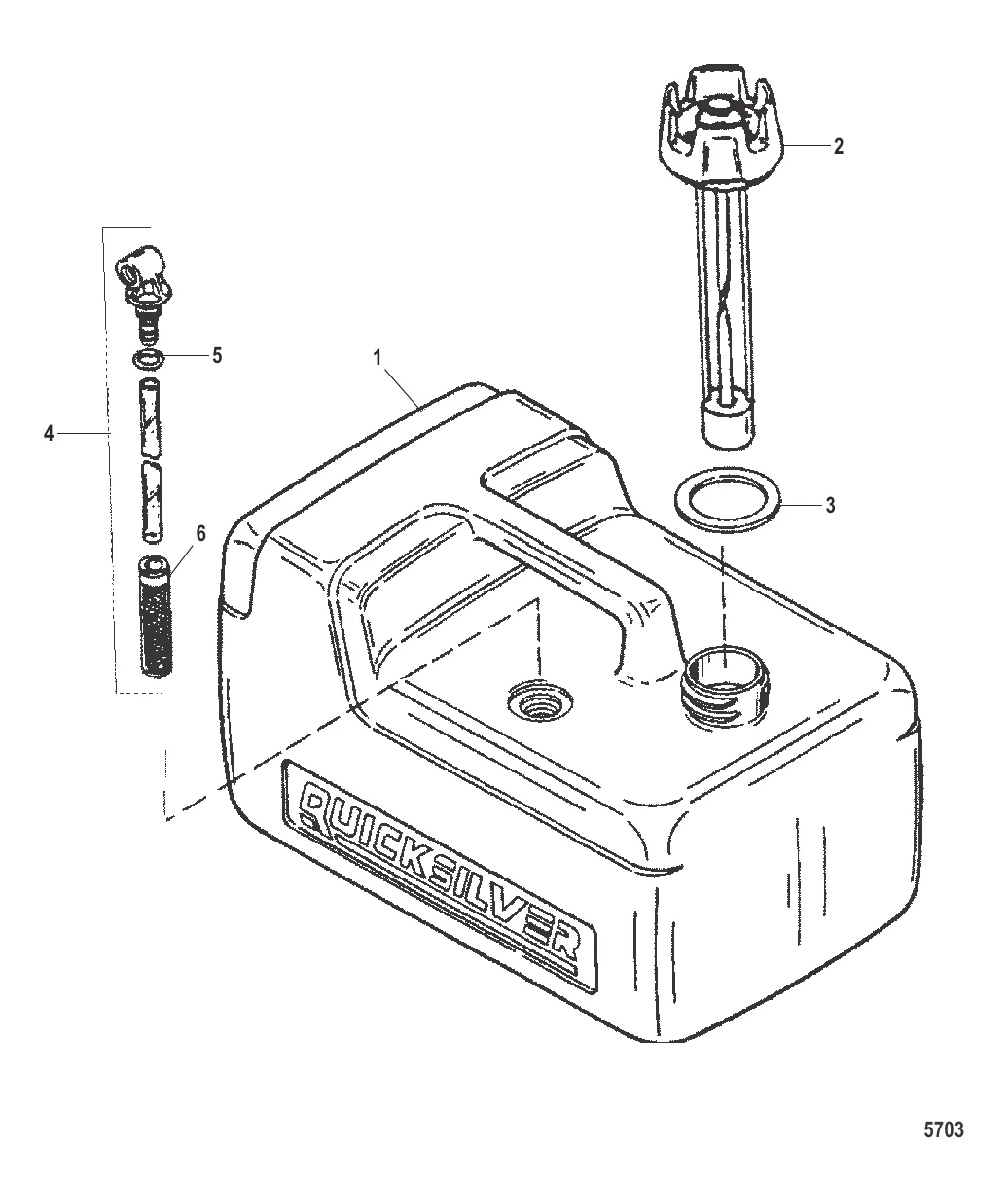 Fuel Tank Assembly (Plastic - 3.2 Gallon)