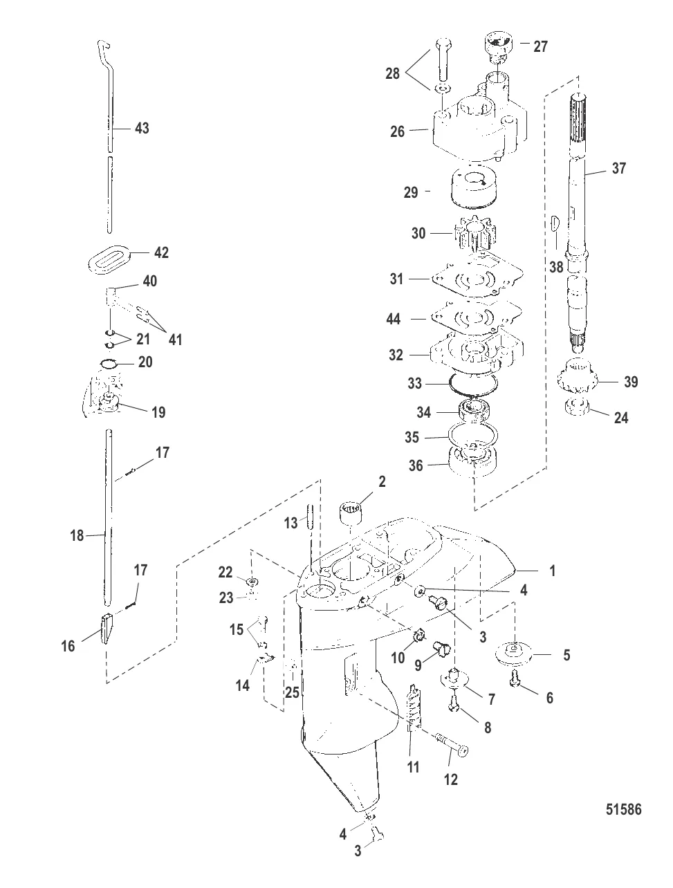 Gear Housing Driveshaft