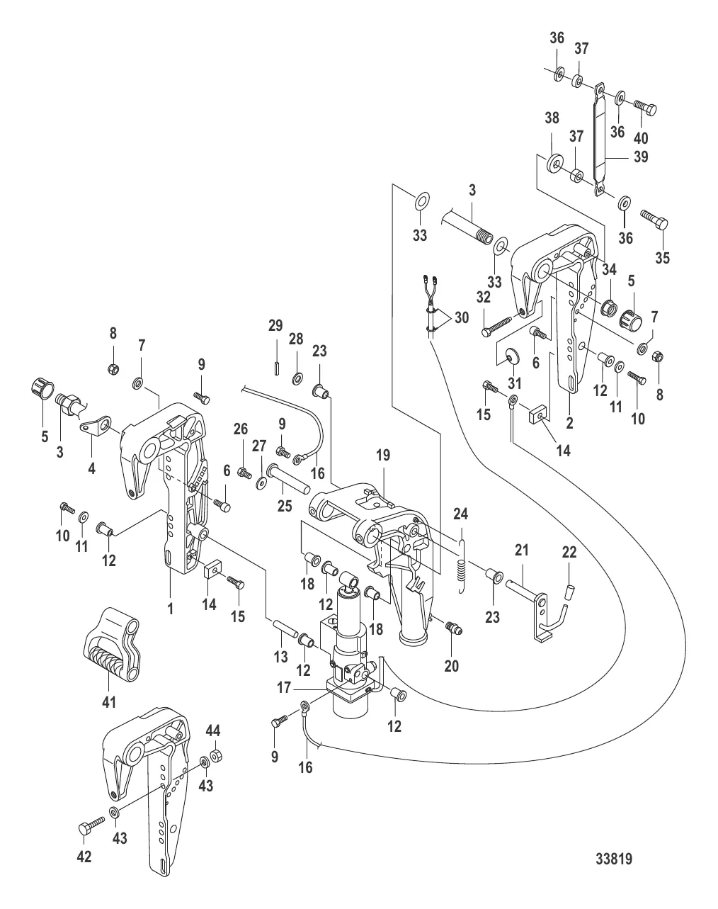 Clamp Brackets Power Tilt