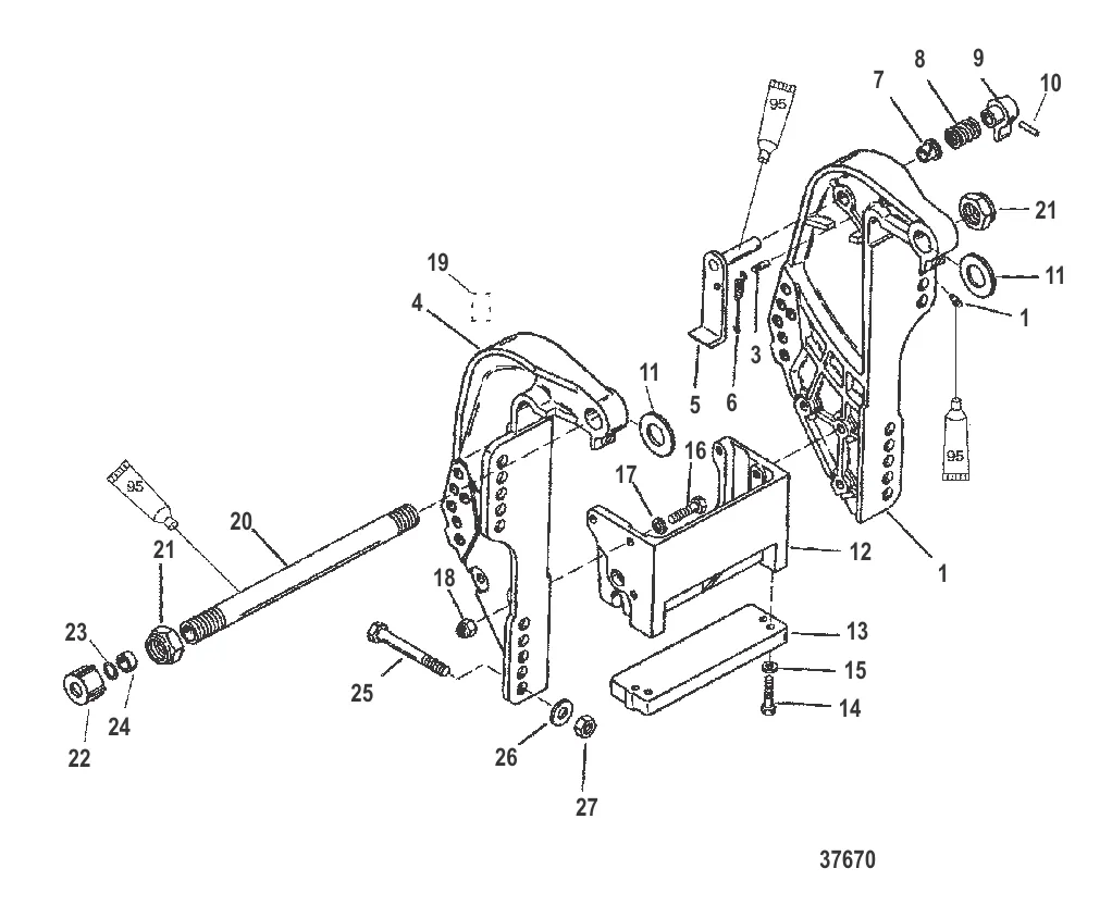 TRANSOM BRACKET (BIGFOOT)
