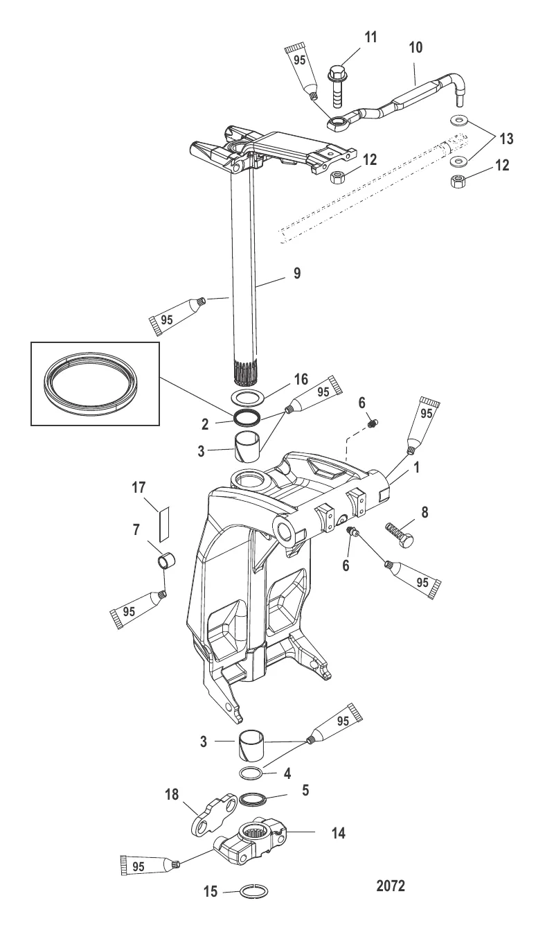 Swivel Bracket and Steering Arm
