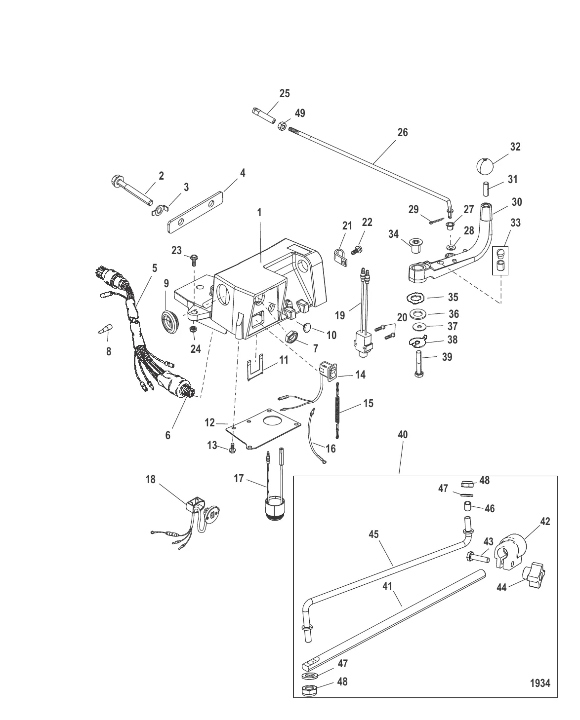 Steering Handle Kit Components