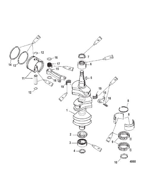 Crankshaft Pistons and Connecting Rods