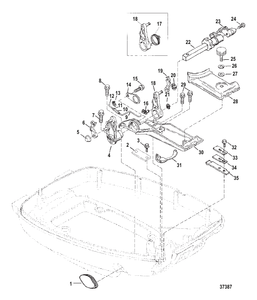 THROTTLE LINKAGE (ELECTRIC-REMOTE CONTROL)