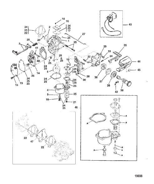Carb (6/8)(9.9 -USA-S/N-0G112449/BEL-S/N-9831799 & Below)