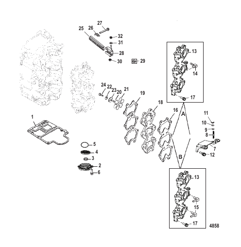 Induction Manifold and Reed Block