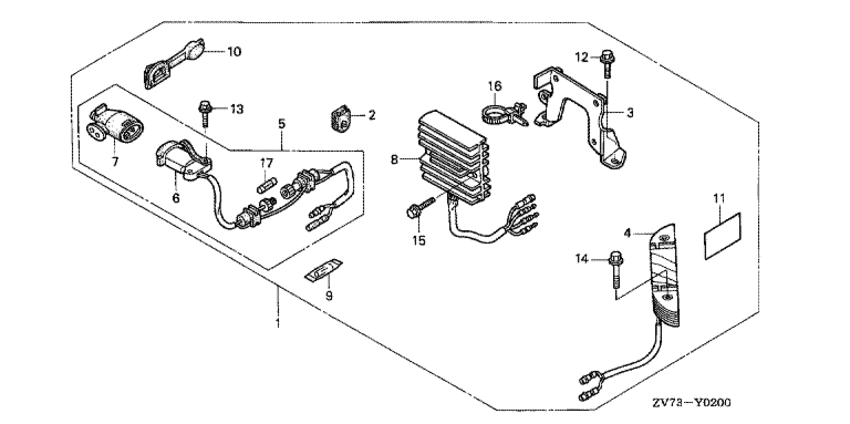 Charge receptacle комплект (6a)