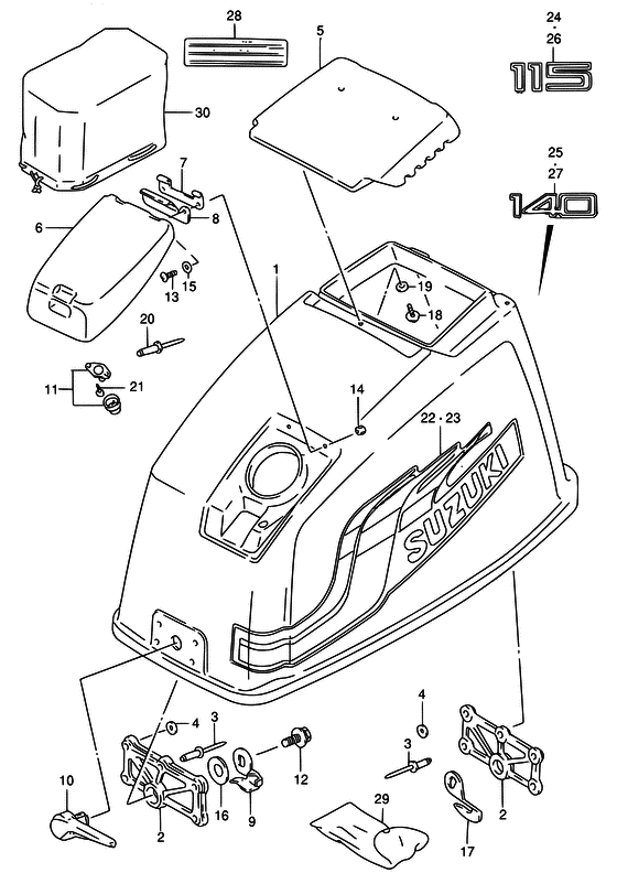 Крышка двигателя