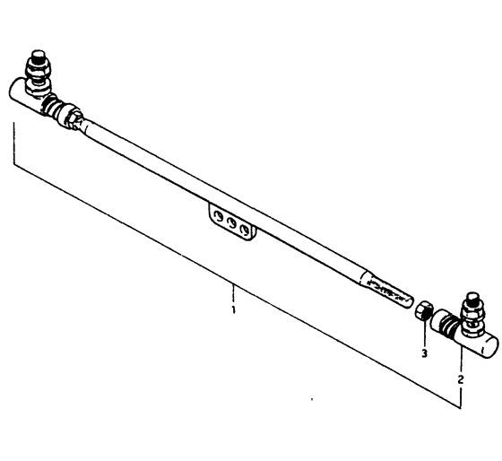 Tie rod тяга spindle zincated yello (опция;)