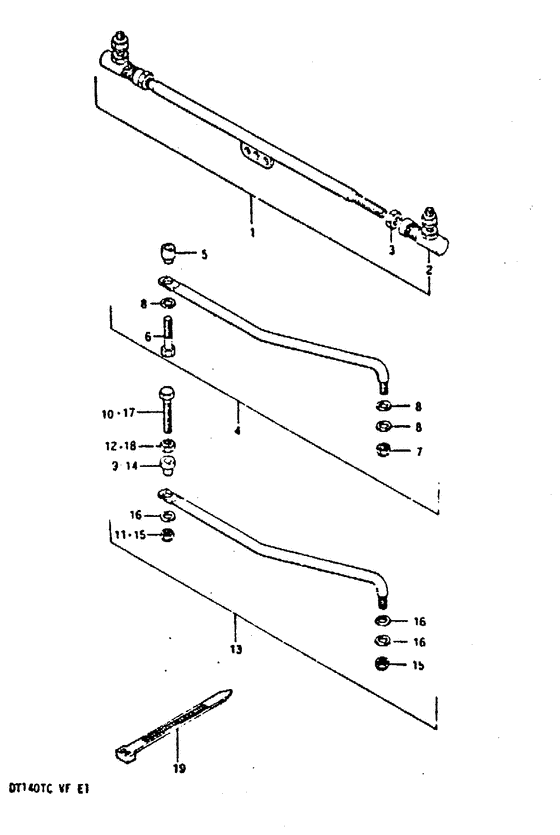 Tie rod тяга spindle zincated yello (опция;)