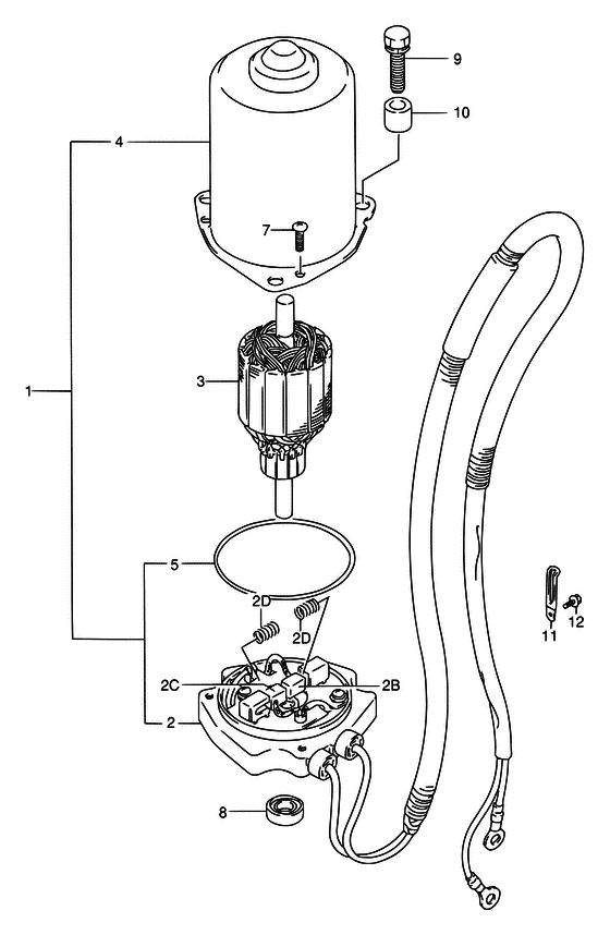 Двигатель системы подъема