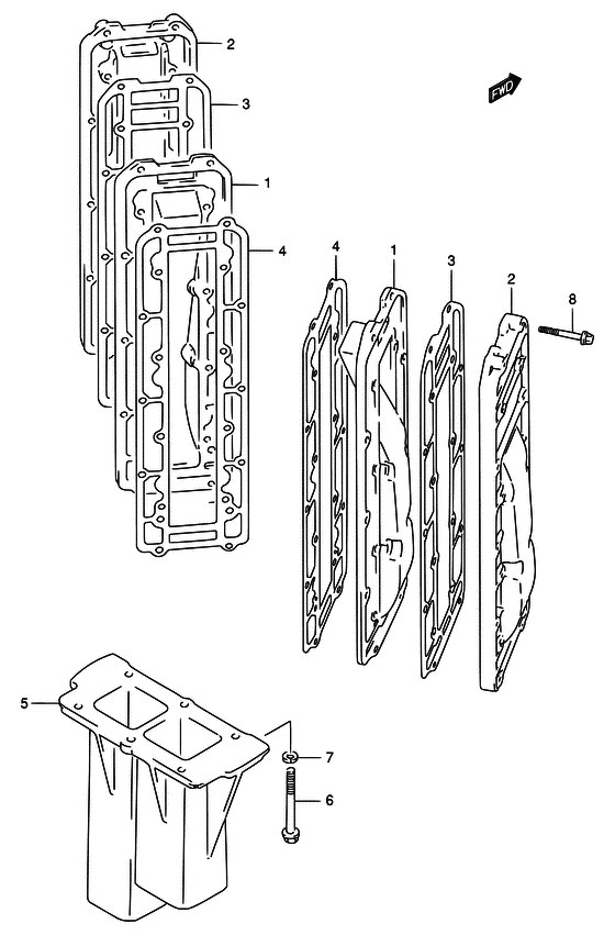 Крышка выпускной системы