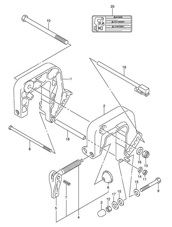 Зажимной кронштейн