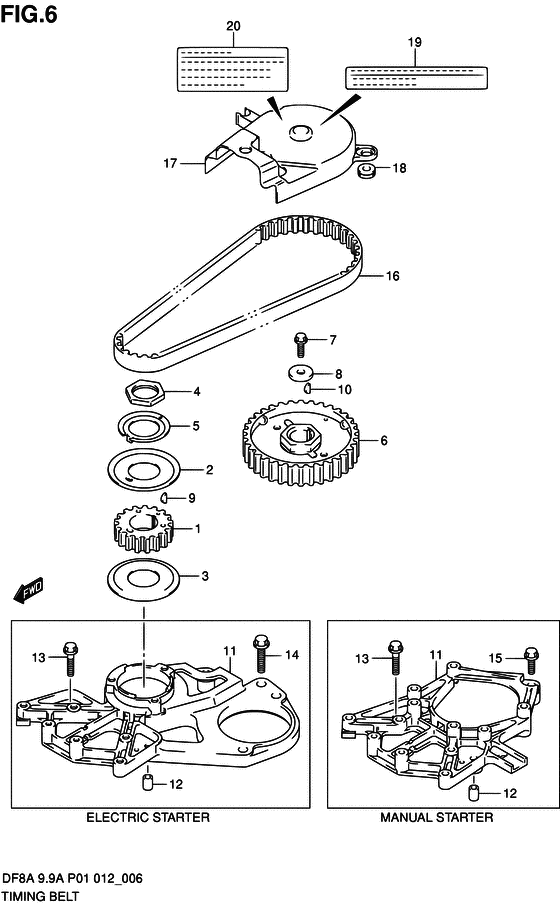 Belt timing ((DF9.9A P01))