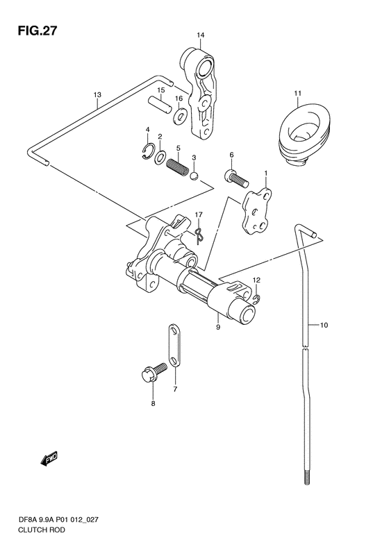 Сцепление rod (Df8ar p01)