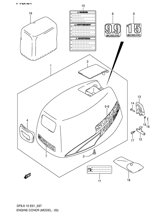 Крышка двигателя