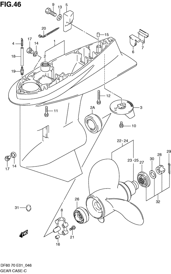 Корпус редуктора