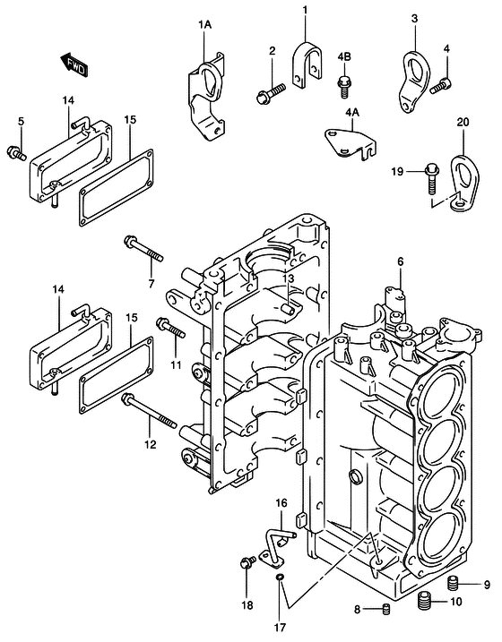 Блок в сборе цилиндр