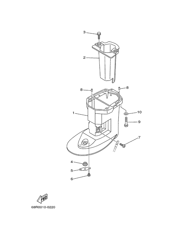 Upper casing