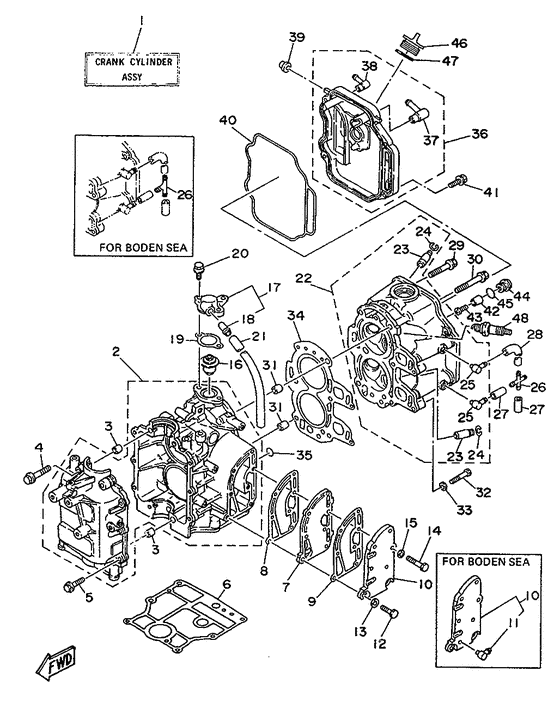 Cylinder. картер