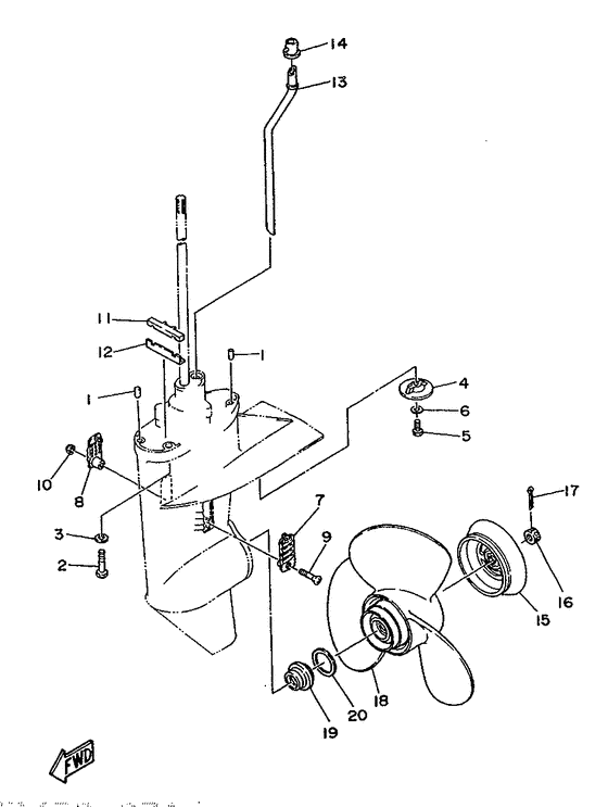 Lower casing. привод 2