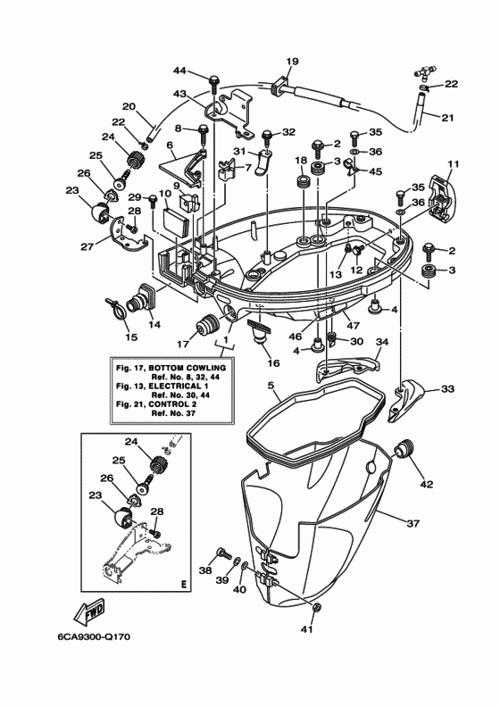 Bottom cowling