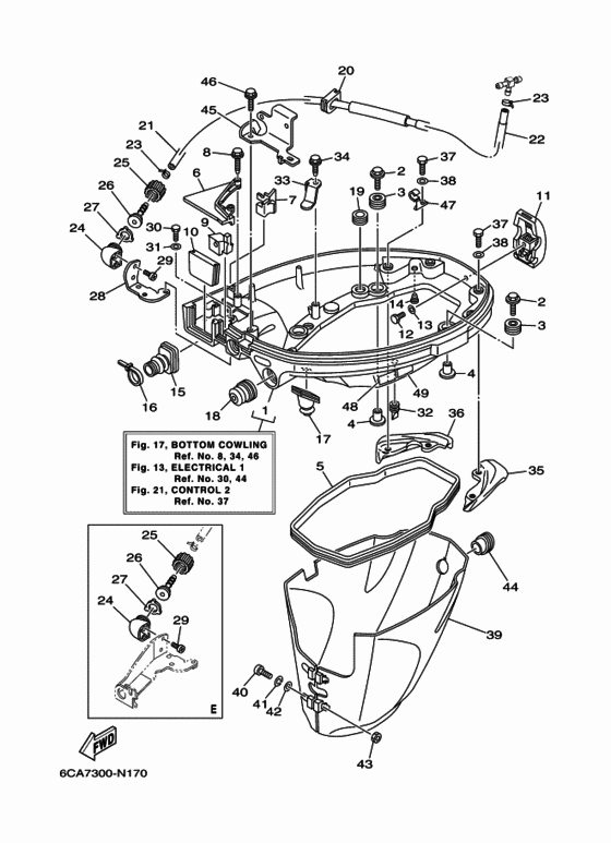 Bottom cowling