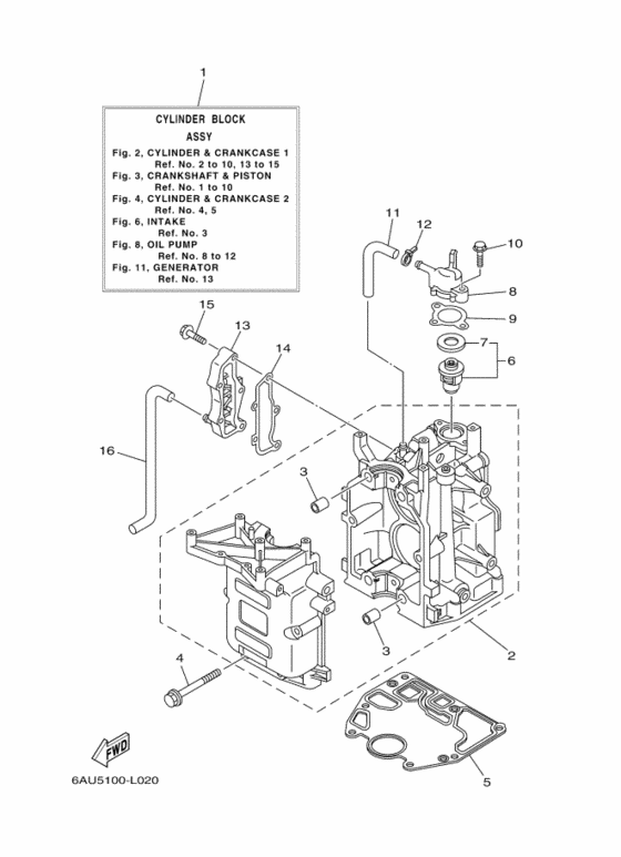 Цилиндр и картер 1