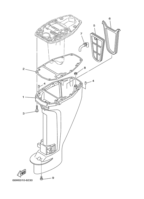 Upper casing